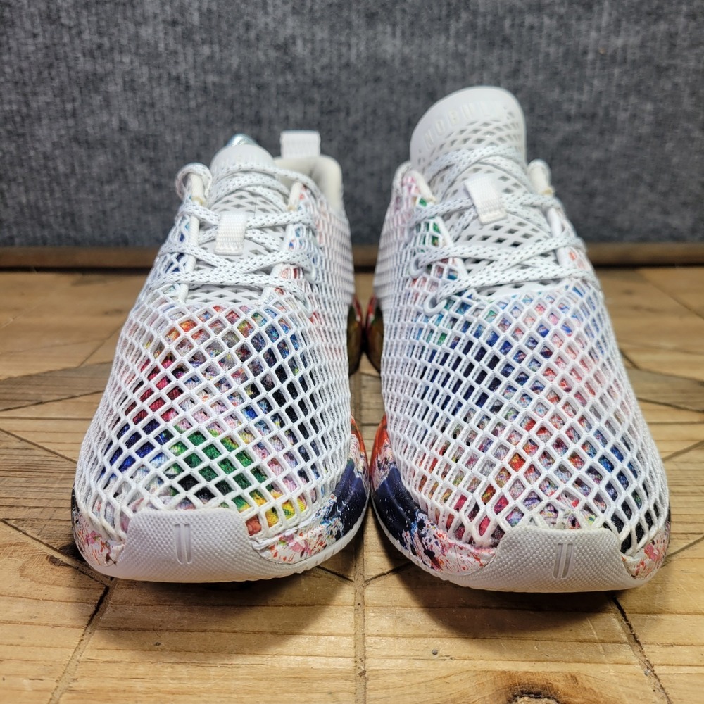 NOBULL All Pride Mesh Runner Athletic Shoes Mens 8 / Womens 9.5 Rainbow Splatter - Picture 4 of 13